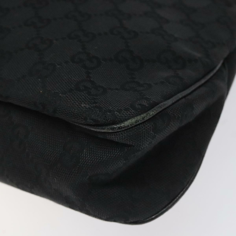 【日本直送】GUCCI GG 帆布單肩包 銀黑色 121023 正品 nb110-15