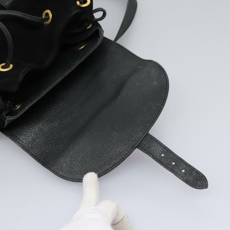 【日本直送】GUCCI 竹子背包 絨面革 黑金色 003 58 0016 正品 nb144-9