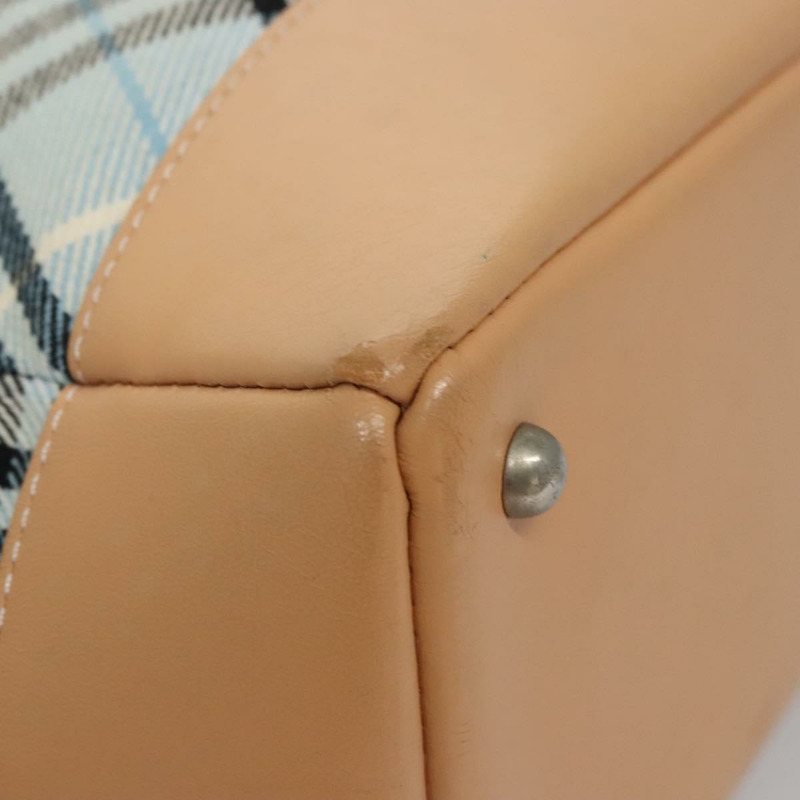 【日本直送】BURBERRY Nova Check Blue Label 手提包 帆布 藍色 正品 EC489-9