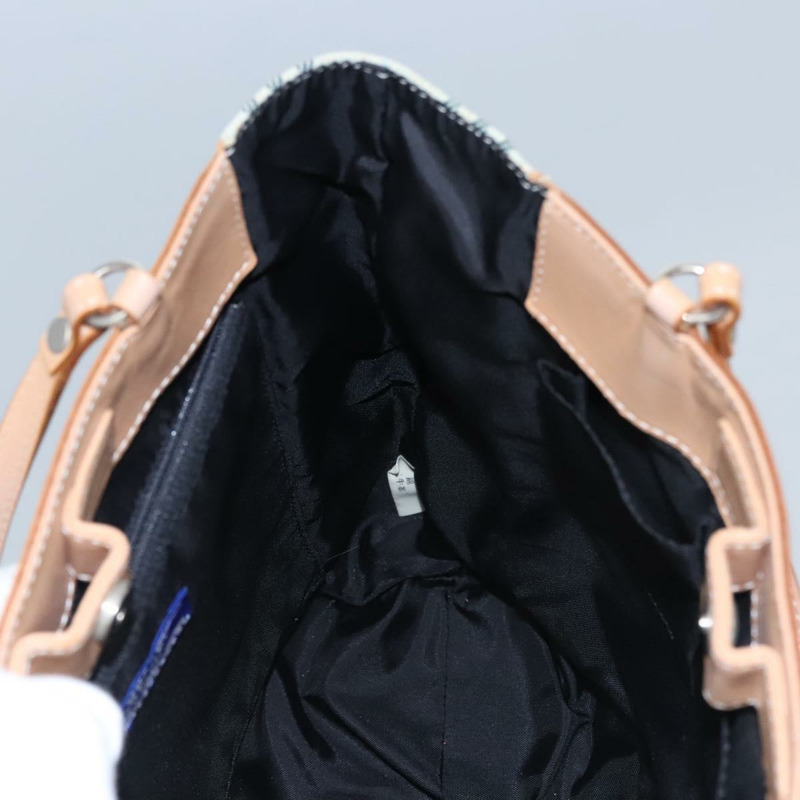 【日本直送】BURBERRY Nova Check Blue Label 手提包 帆布 藍色 正品 EC489-17