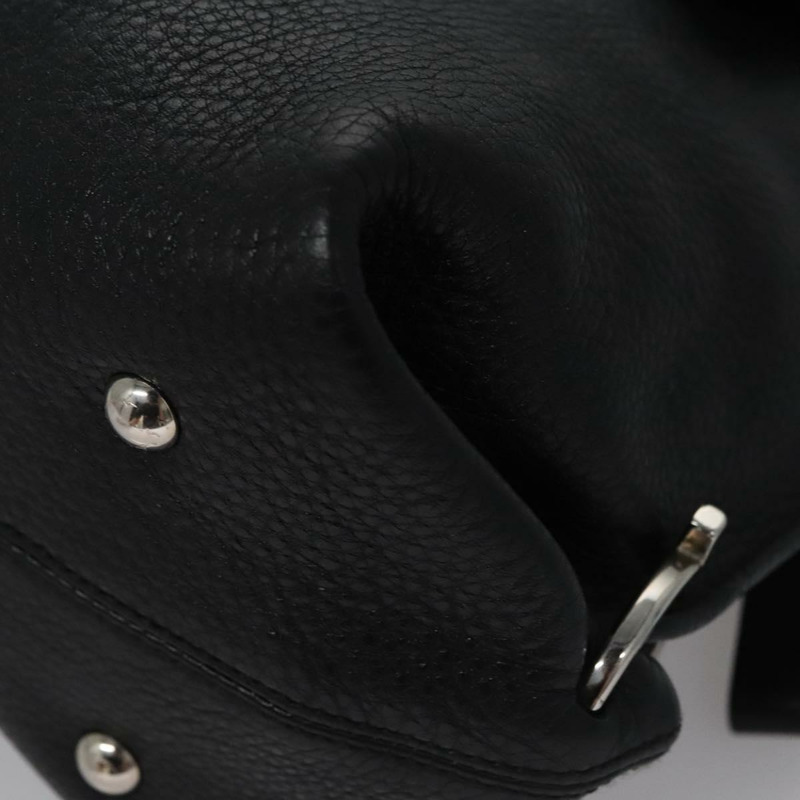 【日本直送】Salvatore Ferragamo Gancini 手袋 皮革 黑銀 正品 BD817-13