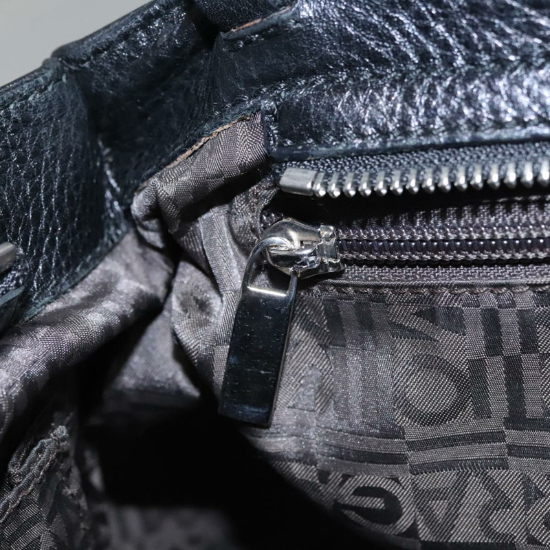 【日本直送】Salvatore Ferragamo Gancini 手袋 皮革 黑銀 正品 BD817-22