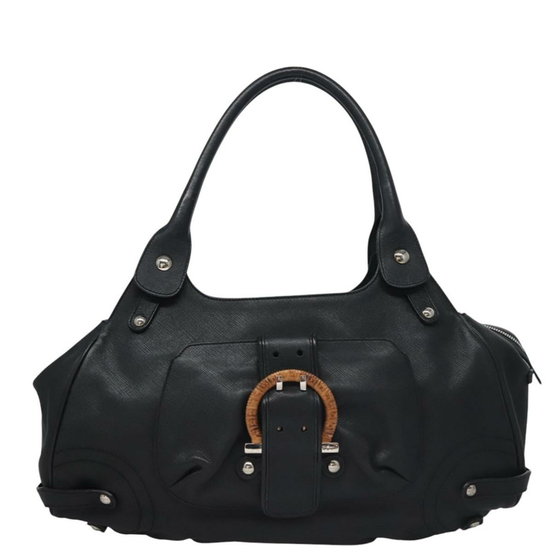 【日本直送】Salvatore Ferragamo 肩背包 皮革 黑色 正品 BD836-12