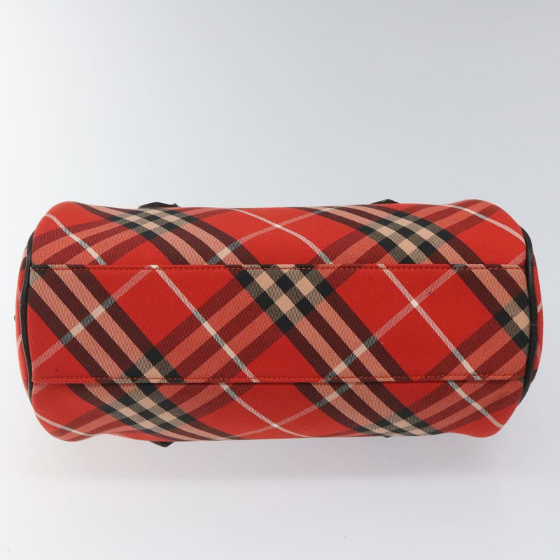 【日本直送】BURBERRY Nova 格紋藍標手提包尼龍皮革紅黑金正品 EC765-4