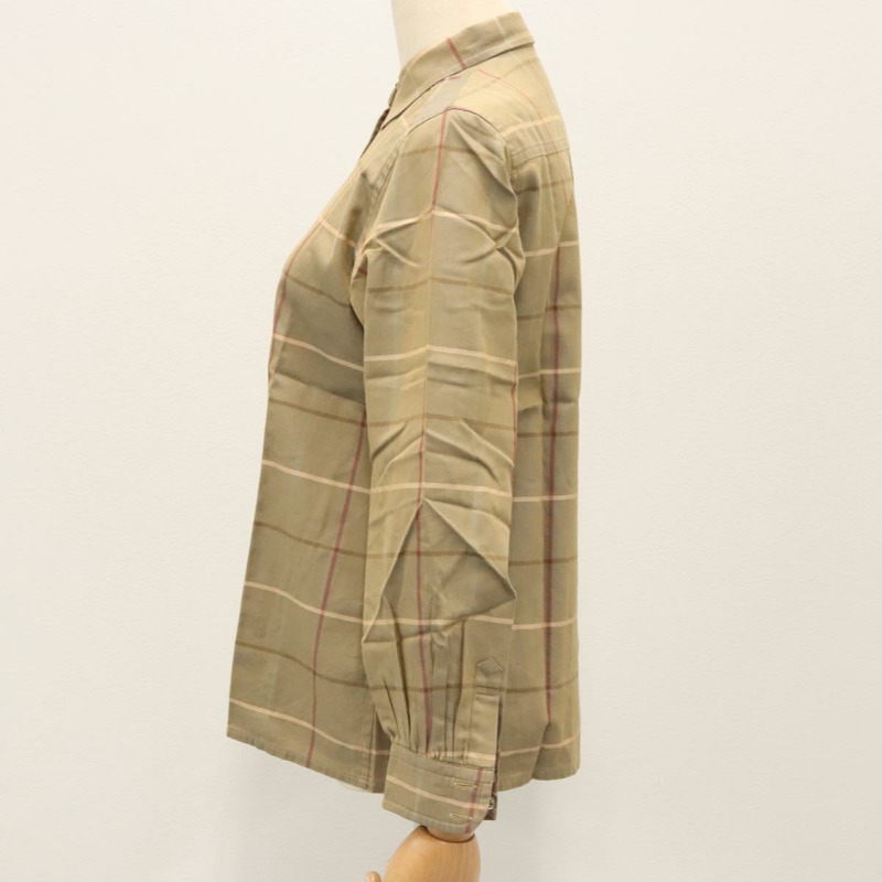 【日本直送】Burberrys Nova 格紋襯衫 棉質 米色 正品 am8015-2