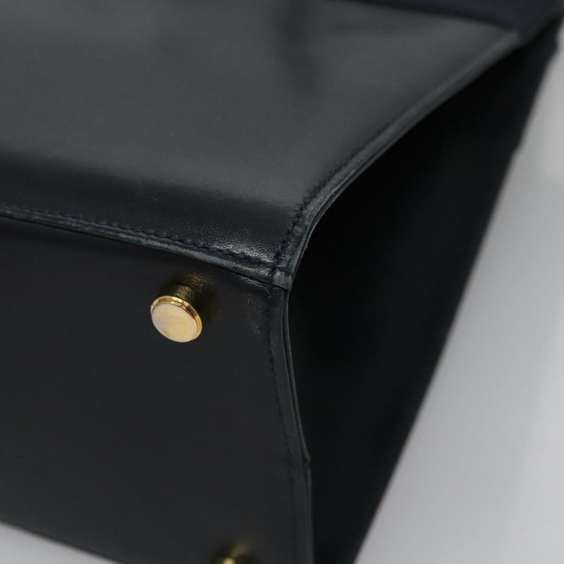 【日本直送】Salvatore Ferragamo Vala 手提包 皮革 2 款 海軍藍 金色 正品 BA817-17
