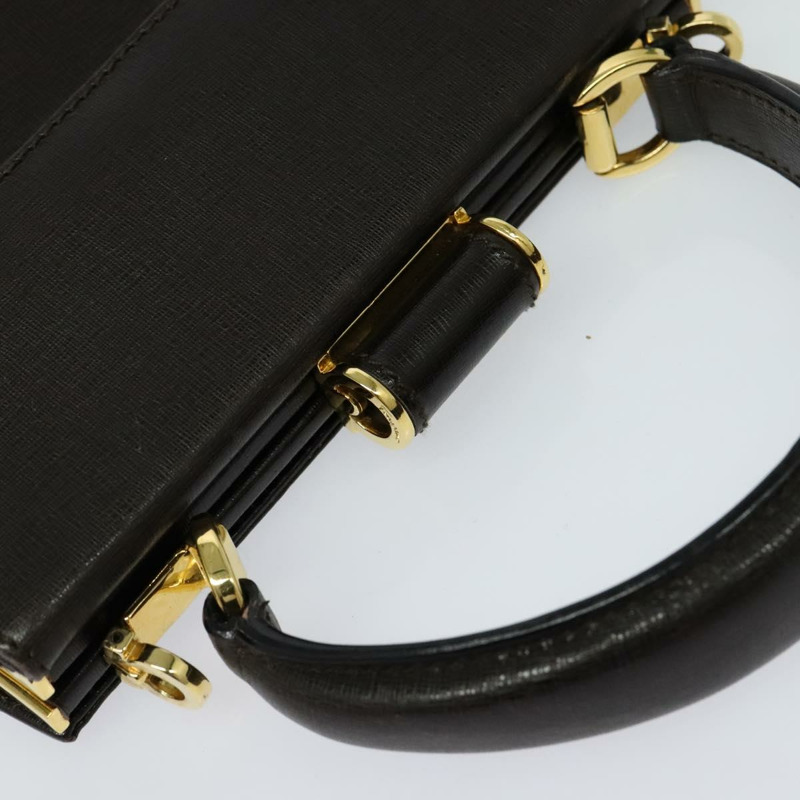 【日本直送】Salvatore Ferragamo 手提包 皮革 2 款 棕金色 正品 BD1172-5