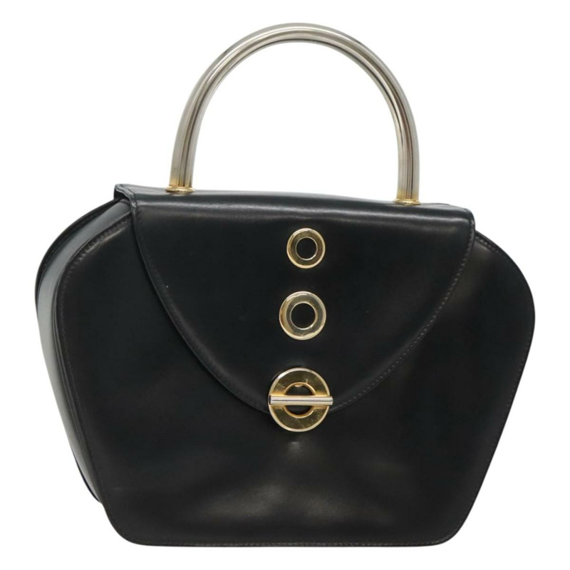 【日本直送】BALLY 手提包 皮革 黑金 正品 BD1285-0