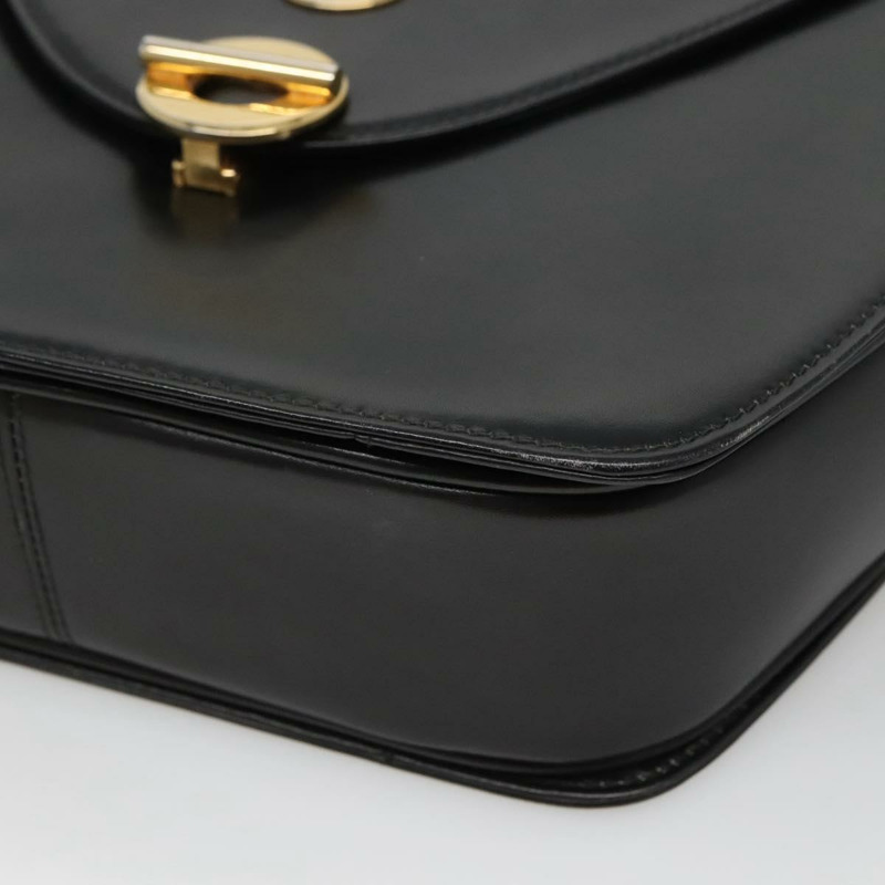 【日本直送】BALLY 手提包 皮革 黑金 正品 BD1285-8