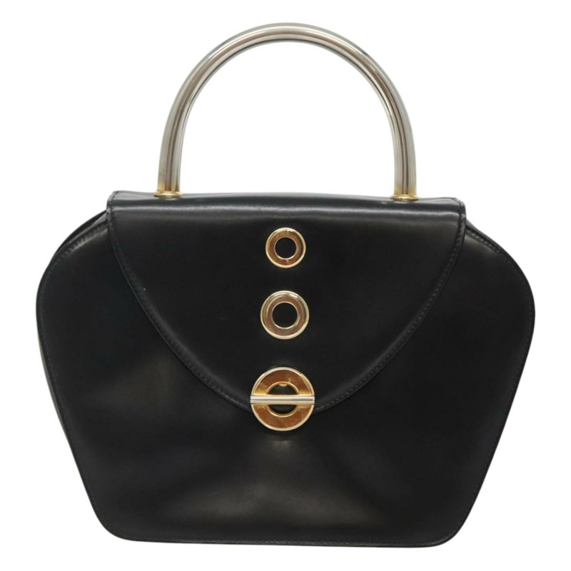 【日本直送】BALLY 手提包 皮革 黑金 正品 BD1285-12