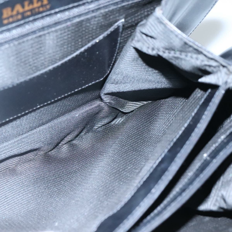 【日本直送】BALLY 手提包 皮革 黑金 正品 BD1285-16
