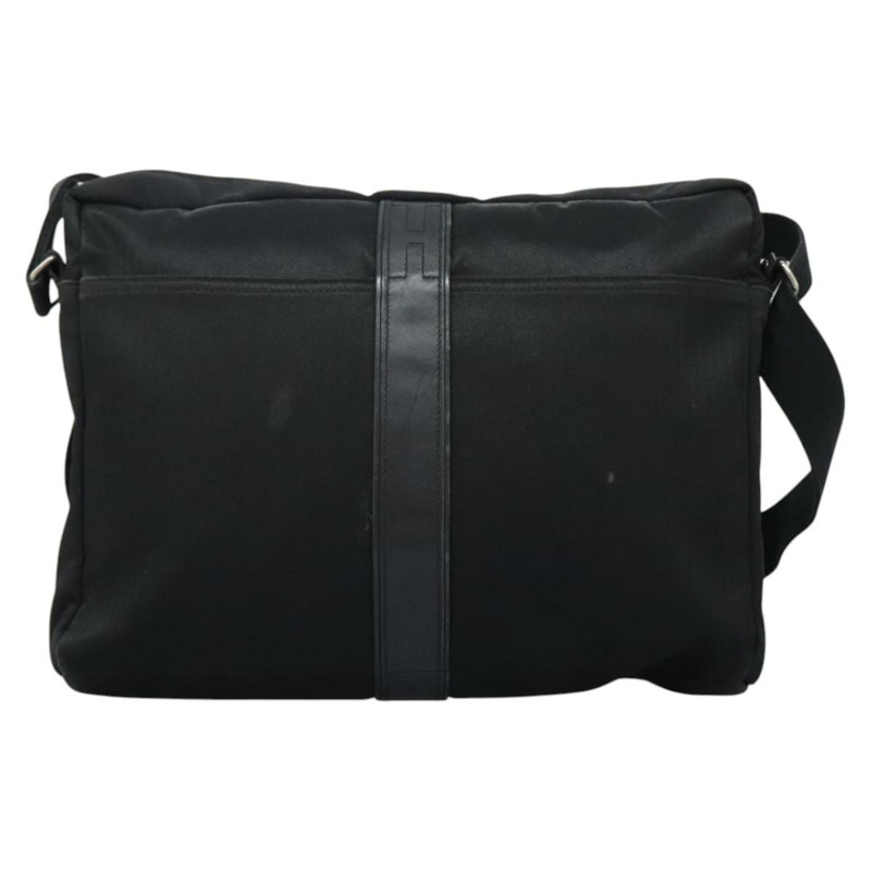 【日本直送】愛馬仕 Acapulco Basas 中型單肩包 尼龍 黑色 正品 nb282-1