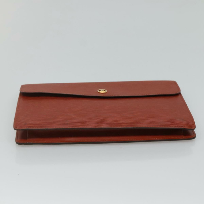 【日本直送】路易威登 Epi Montaigne 27 手拿包 棕色 LV 正品 116953-5