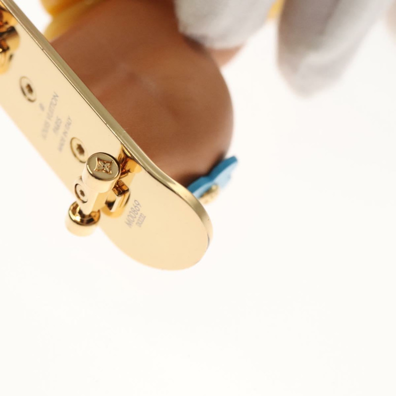 【日本直送】路易威登 Petula Skate 金屬黃色吊飾 M00869 LV Auth 115991S-15