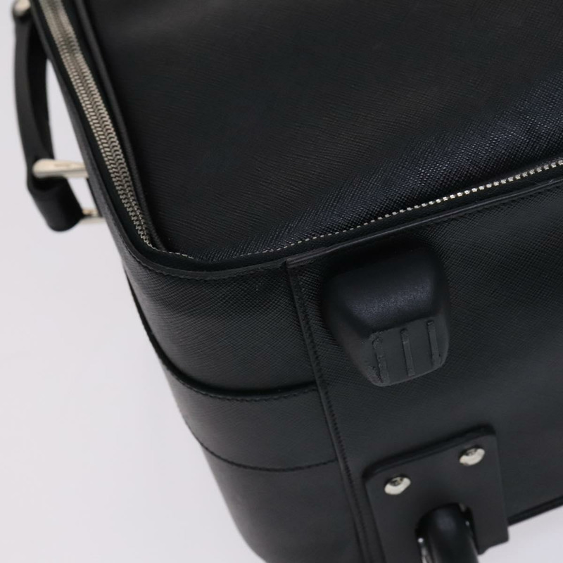 【日本直送】PRADA 手提箱 Safiano 皮革 黑色 Auth ep8401-19