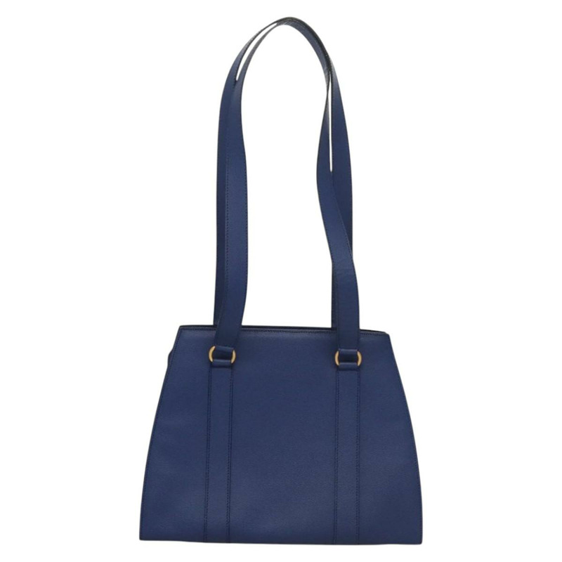【日本直送】CELINE 肩背包 皮革 藍色 金色 正品 KD413-1