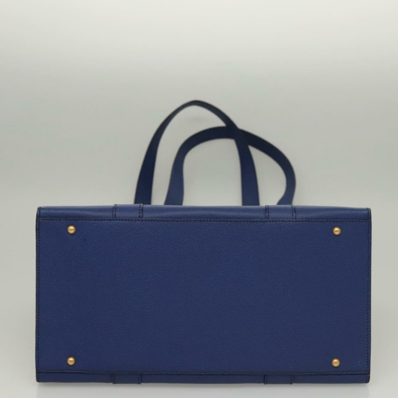 【日本直送】CELINE 肩背包 皮革 藍色 金色 正品 KD413-4