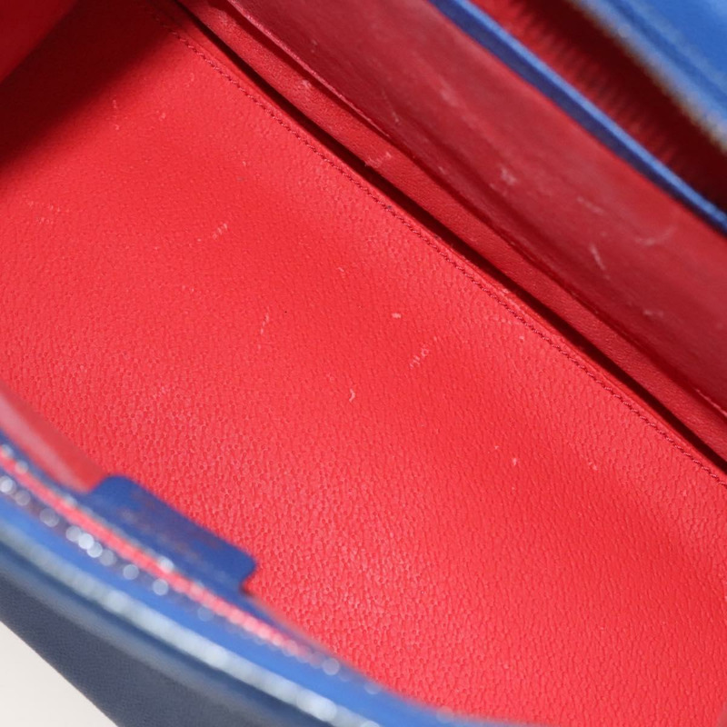 【日本直送】CELINE 肩背包 皮革 藍色 金色 正品 KD413-10