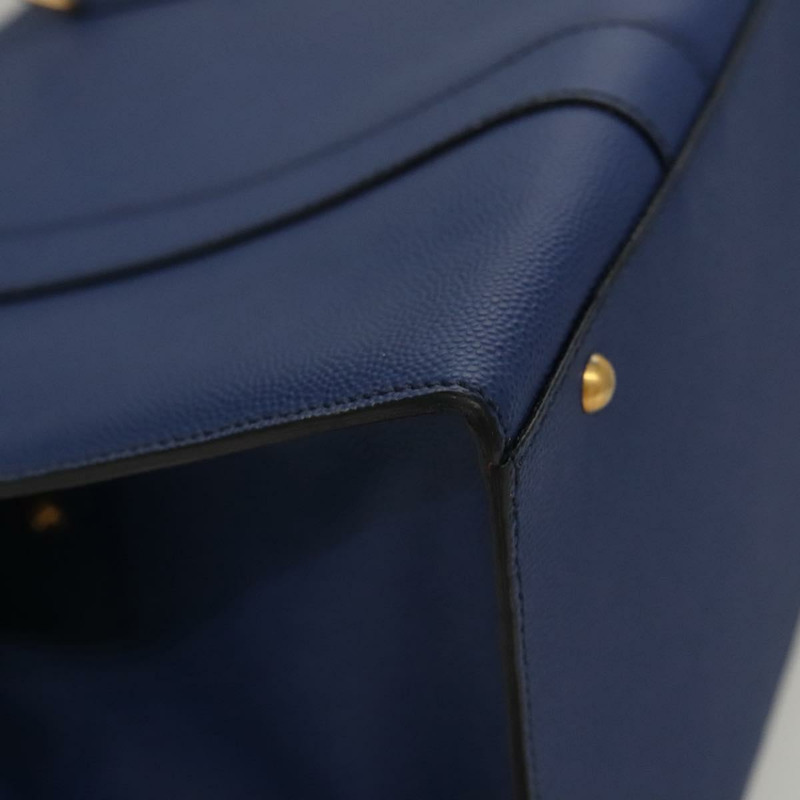 【日本直送】CELINE 肩背包 皮革 藍色 金色 正品 KD413-15