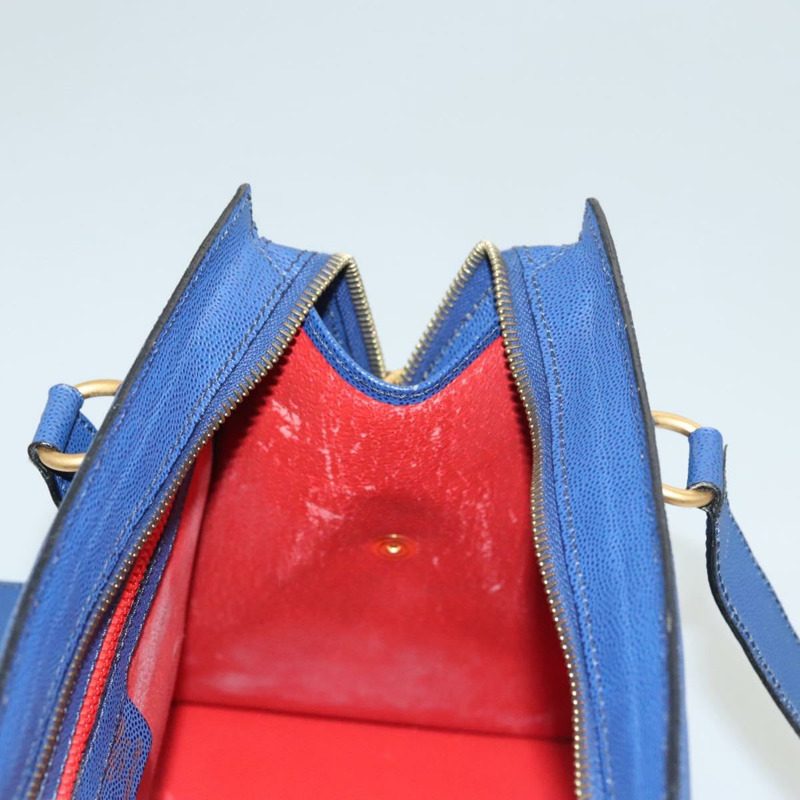 【日本直送】CELINE 肩背包 皮革 藍色 金色 正品 KD413-20