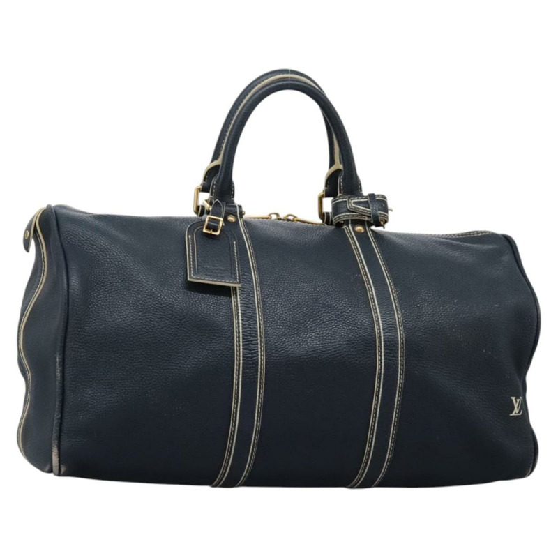 【日本直送】路易威登 Tobaco Keepall 50 波士頓包皮革海軍藍 M95136 LV 正品 117173-0