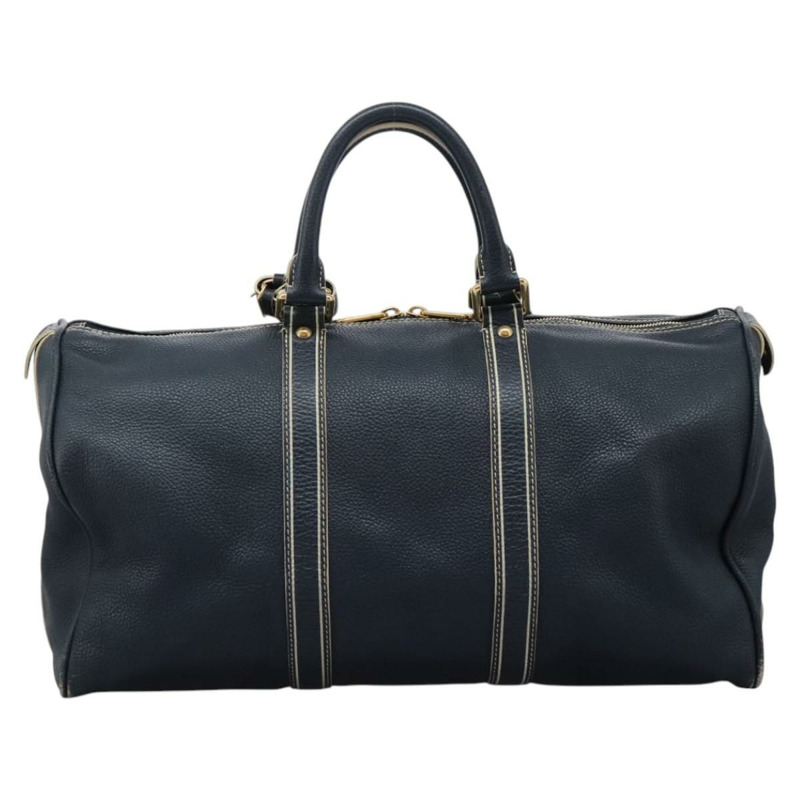 【日本直送】路易威登 Tobaco Keepall 50 波士頓包皮革海軍藍 M95136 LV 正品 117173-1