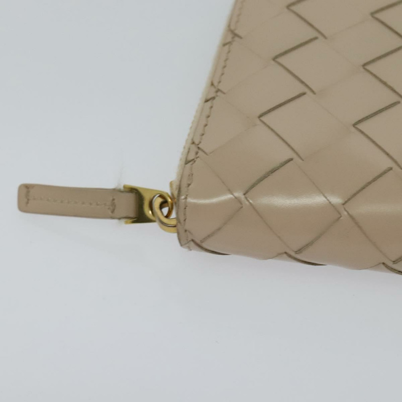 【日本直送】BOTTEGA VENETA INTRECCIATO 皮夾皮革粉紅米色正品 117268-6