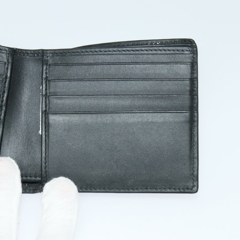 【日本直送】BOTTEGA VENETA INTRECCIATO 雙折皮夾皮革黑色正品 117281-18