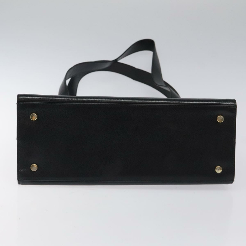 【日本直送】Salvatore Ferragamo Gancini 肩背包 皮革 黑金色 正品 117541-4