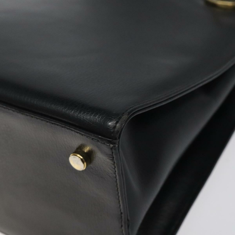 【日本直送】Salvatore Ferragamo Gancini 肩背包 皮革 黑金色 正品 117541-7