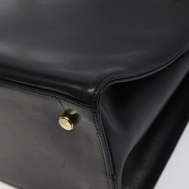 【日本直送】Salvatore Ferragamo Gancini 肩背包 皮革 黑金色 正品 117541-15