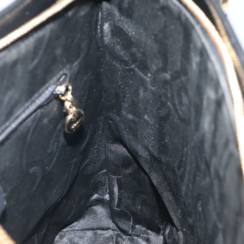 【日本直送】Salvatore Ferragamo Gancini 肩背包 皮革 黑金色 正品 117541-17