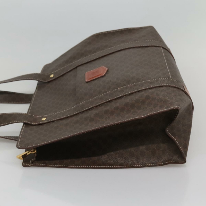 【日本直送】CELINE Macadam 帆布托特包 PVC 皮革棕金色正品 117440-2