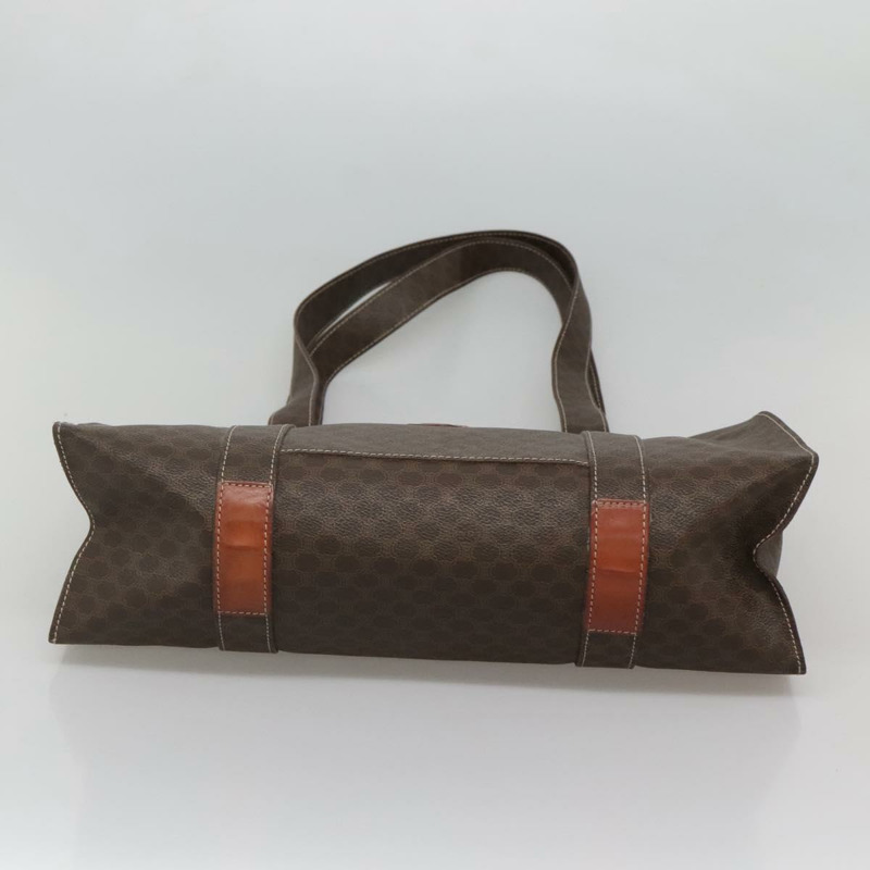 【日本直送】CELINE Macadam 帆布托特包 PVC 皮革棕金色正品 117440-4