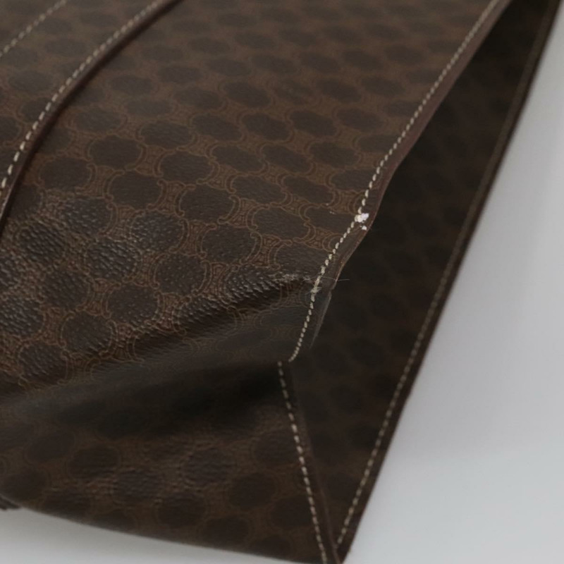 【日本直送】CELINE Macadam 帆布托特包 PVC 皮革棕金色正品 117440-8