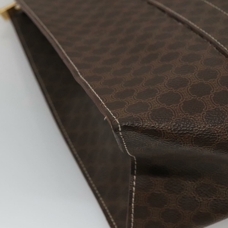 【日本直送】CELINE Macadam 帆布托特包 PVC 皮革棕金色正品 117440-14