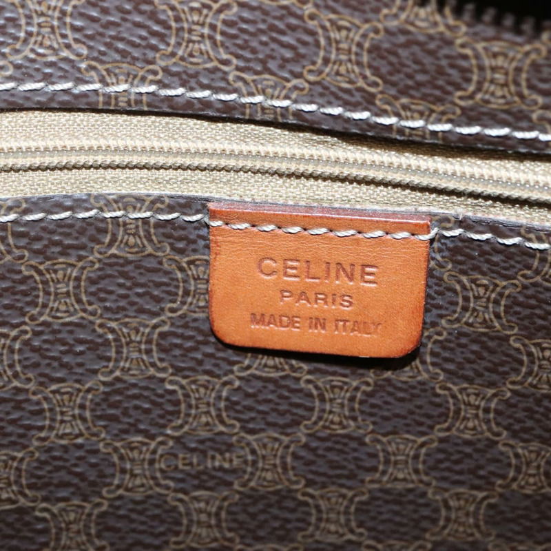 【日本直送】CELINE Macadam 帆布托特包 PVC 皮革棕金色正品 117440-17