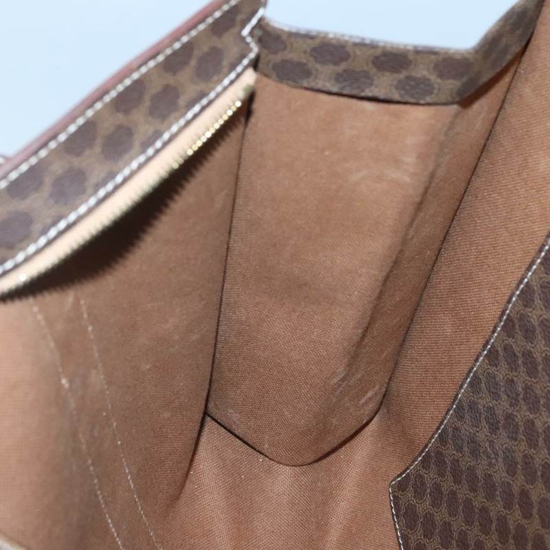 【日本直送】CELINE Macadam 帆布托特包 PVC 皮革棕金色正品 117440-19
