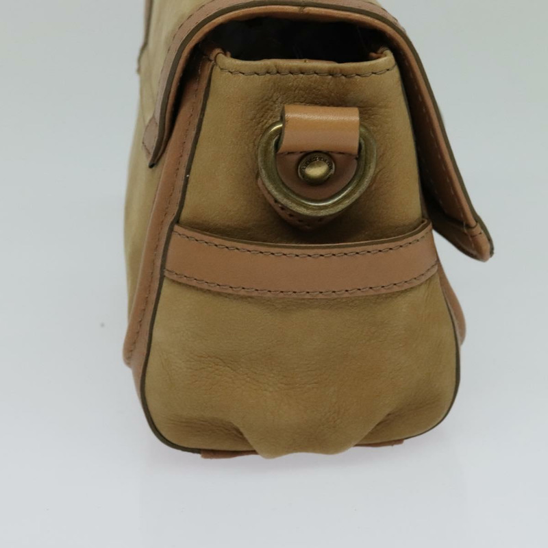 【日本直送】BURBERRY 藍標手提包 絨面革 2 款 米色 正品 116361-2
