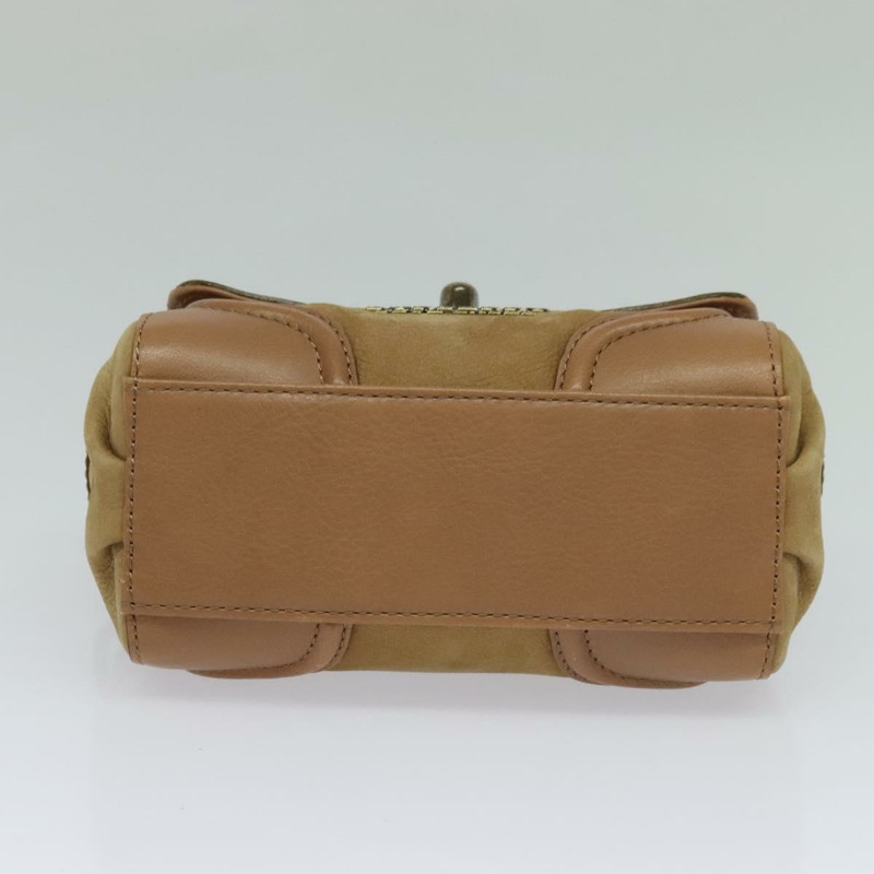 【日本直送】BURBERRY 藍標手提包 絨面革 2 款 米色 正品 116361-4
