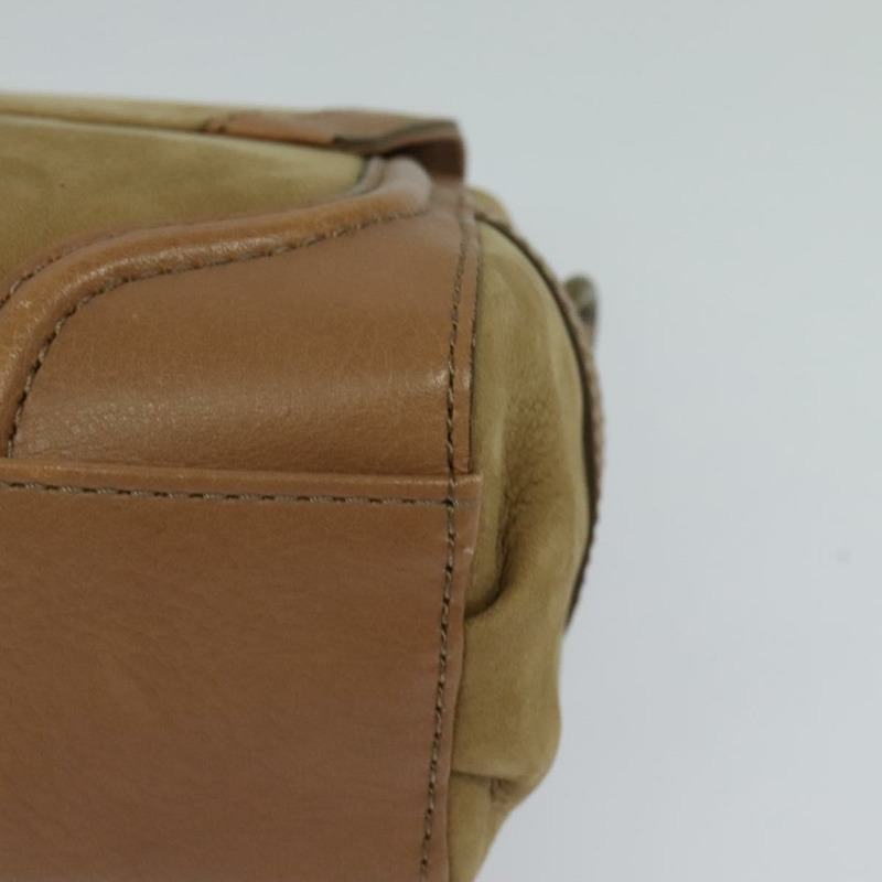 【日本直送】BURBERRY 藍標手提包 絨面革 2 款 米色 正品 116361-15
