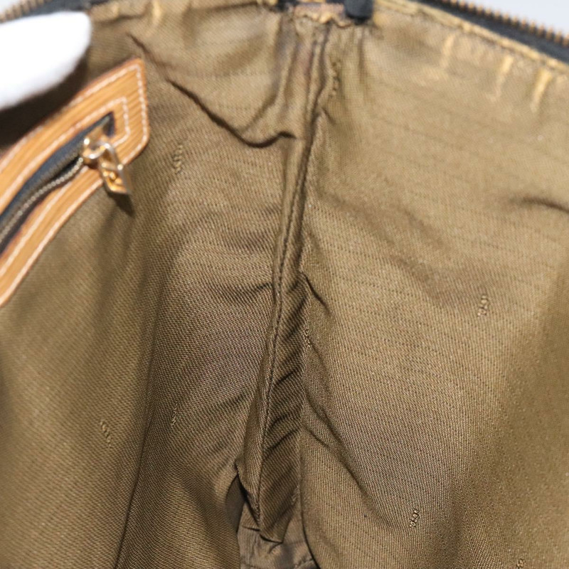 【日本直送】FENDI Zucca帆布手提包 黑色 棕色 金色 正品 ar13475-18