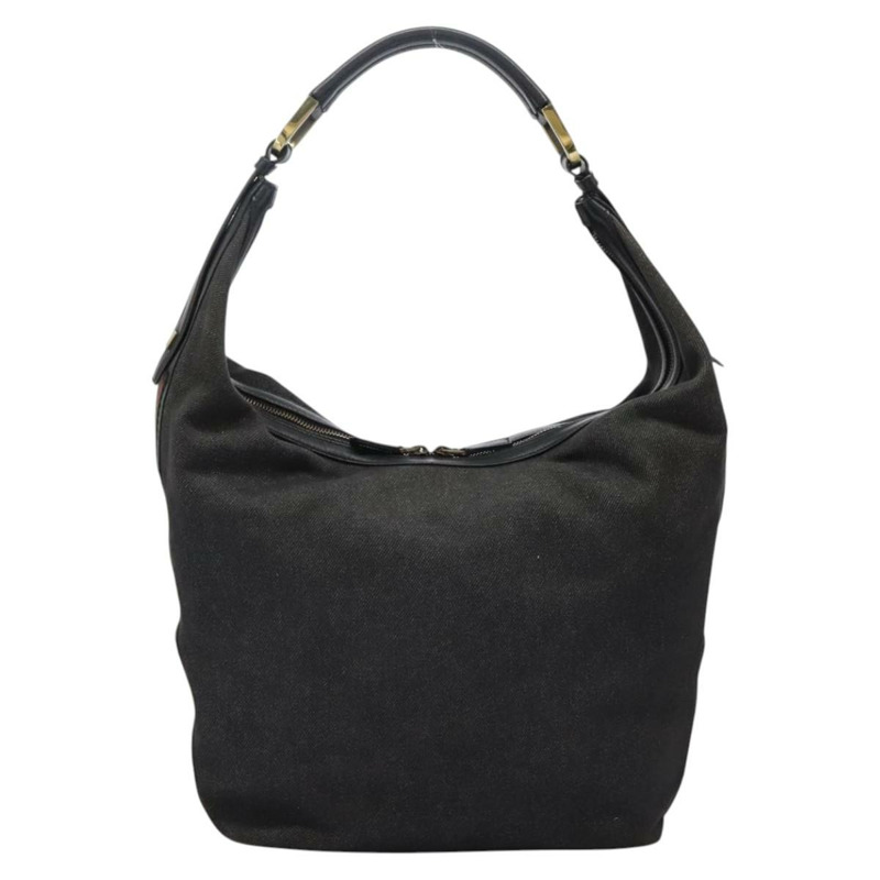 【日本直送】GUCCI Web Sherry Line 單肩包 牛仔布 黑色 紅色 綠色 73884 正品 am8160-1