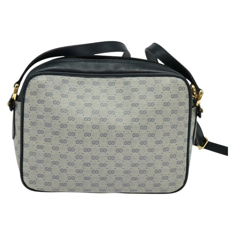 【日本直送】GUCCI Micro GG Supreme 單肩包 PVC 海軍藍/金色 007 084 0092 正品 BA1057-1