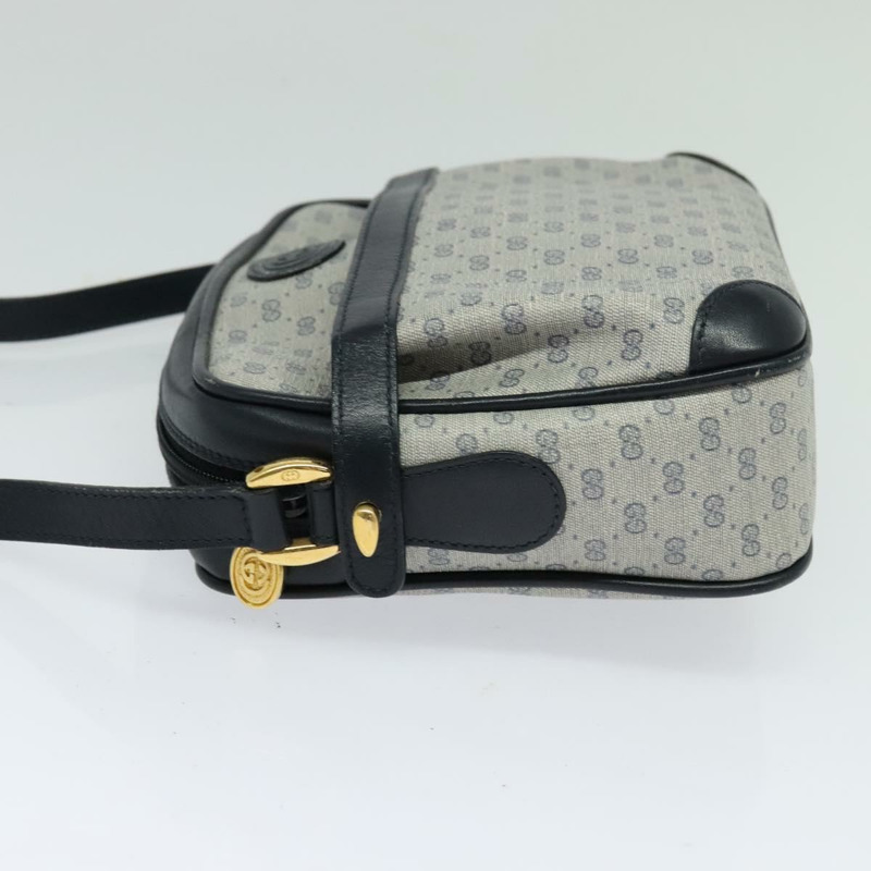 【日本直送】GUCCI Micro GG Supreme 單肩包 PVC 海軍藍/金色 007 084 0092 正品 BA1057-2