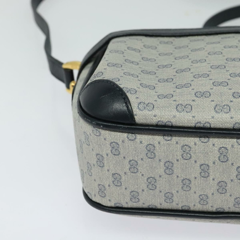 【日本直送】GUCCI Micro GG Supreme 單肩包 PVC 海軍藍/金色 007 084 0092 正品 BA1057-7