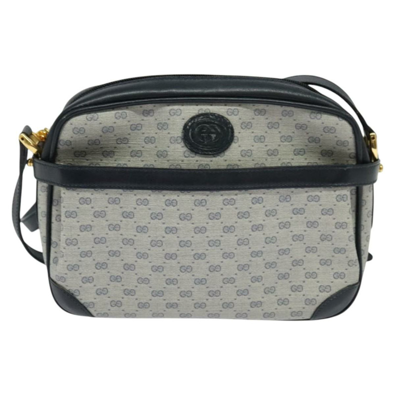 【日本直送】GUCCI Micro GG Supreme 單肩包 PVC 海軍藍/金色 007 084 0092 正品 BA1057-12