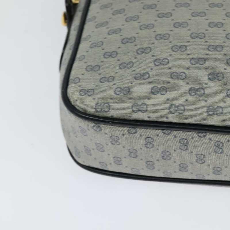 【日本直送】GUCCI Micro GG Supreme 單肩包 PVC 海軍藍/金色 007 084 0092 正品 BA1057-15