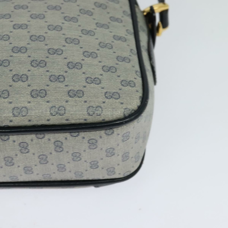 【日本直送】GUCCI Micro GG Supreme 單肩包 PVC 海軍藍/金色 007 084 0092 正品 BA1057-16