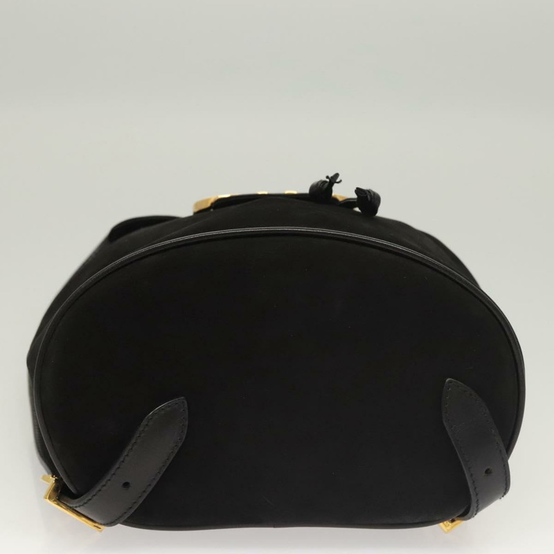 【日本直送】Salvatore Ferragamo Gancini 背包 絨面革 黑金 正品 119454-4